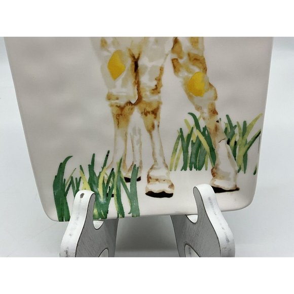 Pier 1 Giraffe Platter What's Up Buttercup Ironstone Bread Appetizers Cheese - Picture 11 of 16